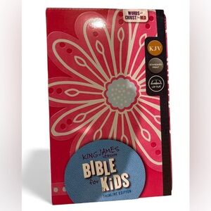Pink Floral Kids Bible